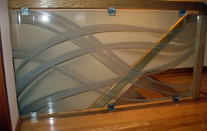 Wooden Glass Staircase